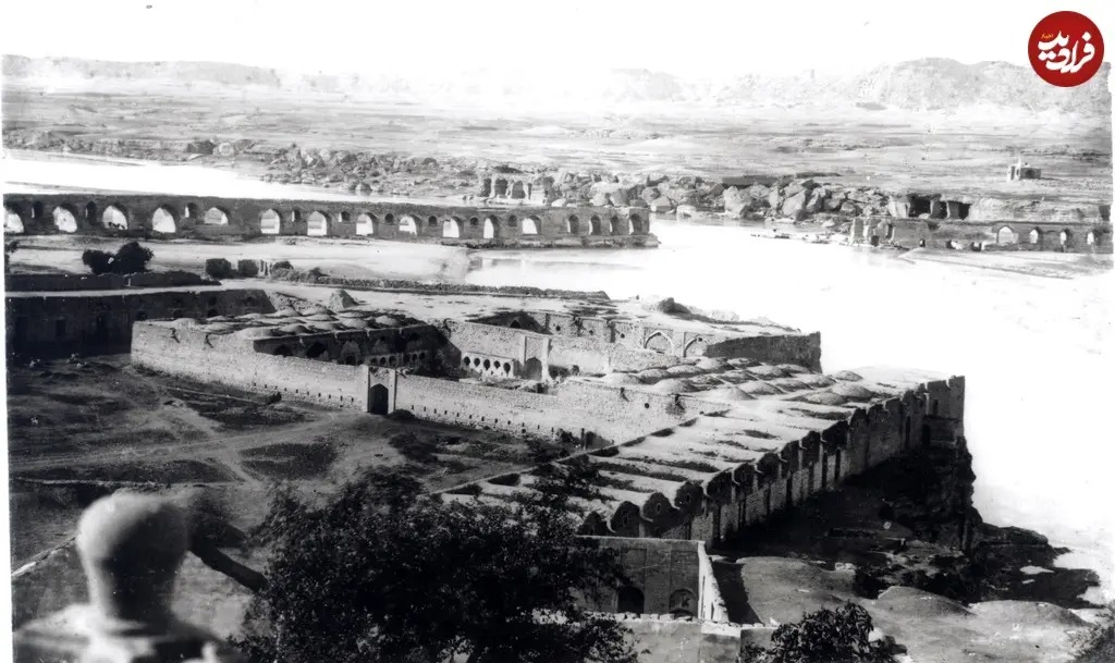 منظرۀ شوشتر و «بند قیصر» در دوران قاجار