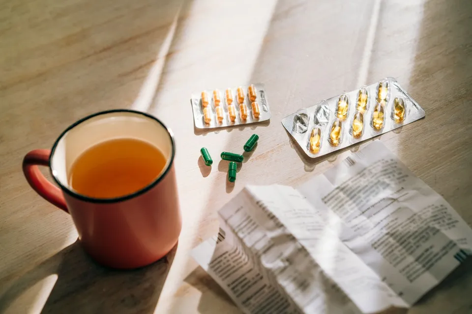 Pills and tea