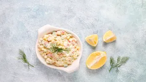 طرز تهیه الویه خانگی خوشمزه ، رازهای پخت و جلوگیری از شل شدن!