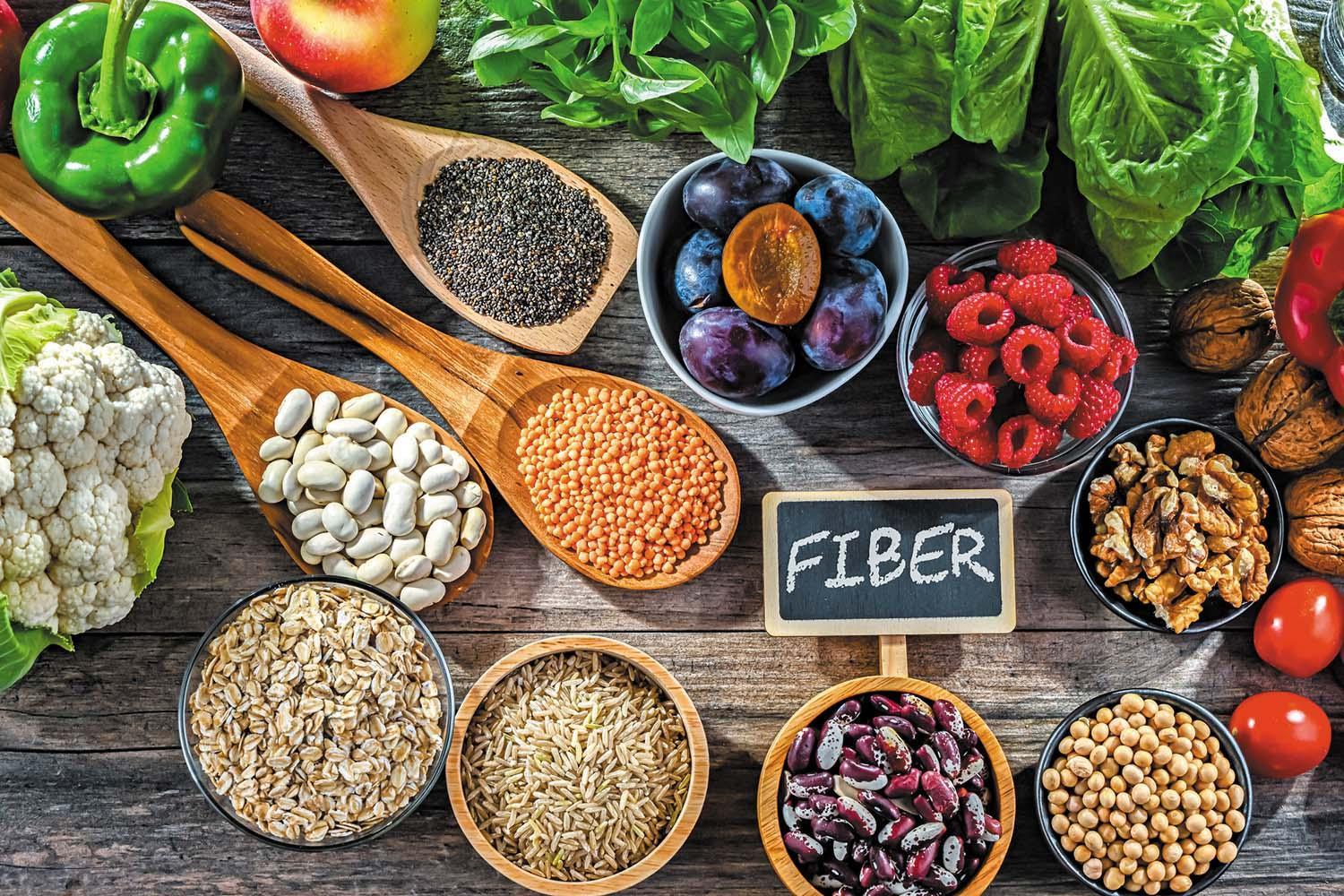 مواد غذایی حاوی فیبر