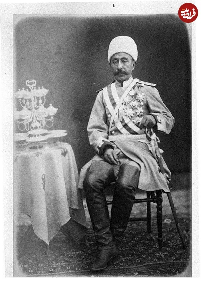 چهرۀ «کریم‌خان میرپنج» فرماندۀ سواره‌نظام در دوران ناصرالدین شاه