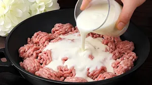 طرز تهیه یک غذای خوشمزه با گوشت چرخ کرده و ماست