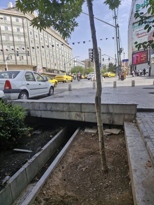 زخم تازه بر پیکر خیابان‌های تاریخی ولیعصر و فلسطین