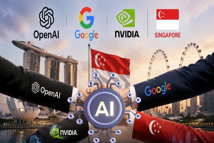 سنگاپور با گوگل، اوپن ای‌آی و انویدیا قرارداد امضا کرد
