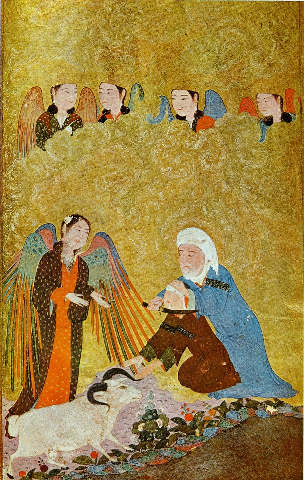فداکاری ابراهیم- گلچین تیموری، شیراز، 11-1410، موزه گلبنکیان، لیسبون
