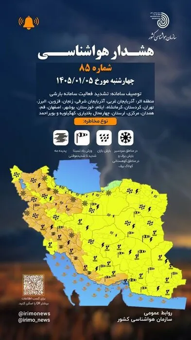 هشدار هواشناسی1