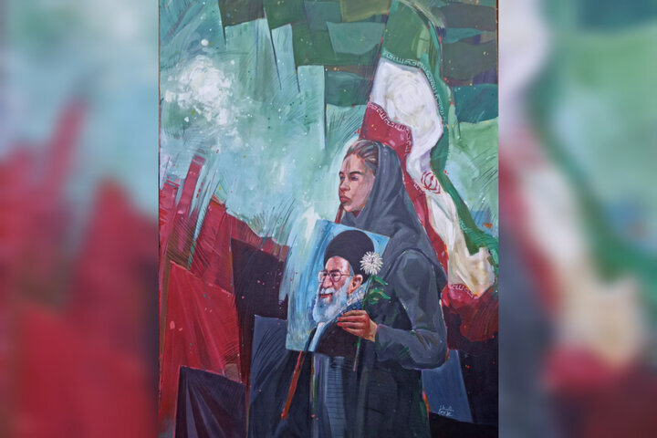 آنچه هنرمندان برای رهبر شهید نقش زدند