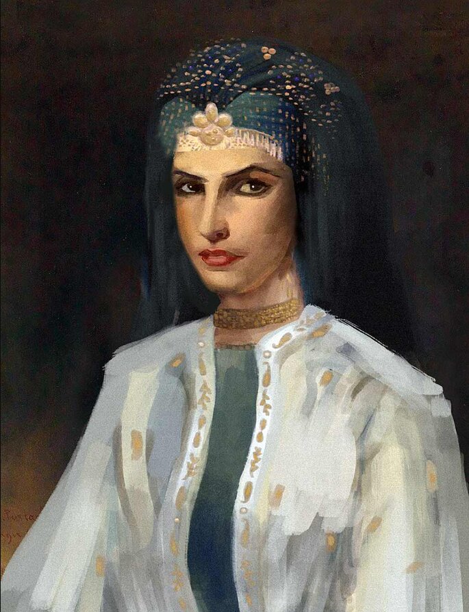 پرتره‌ای از سیده الحُرّه.