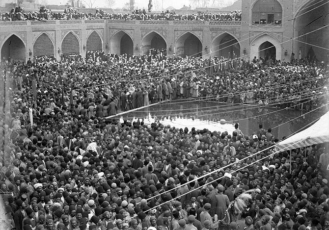 تصویری از مراسم عزاداری محرم در تکیه دولت