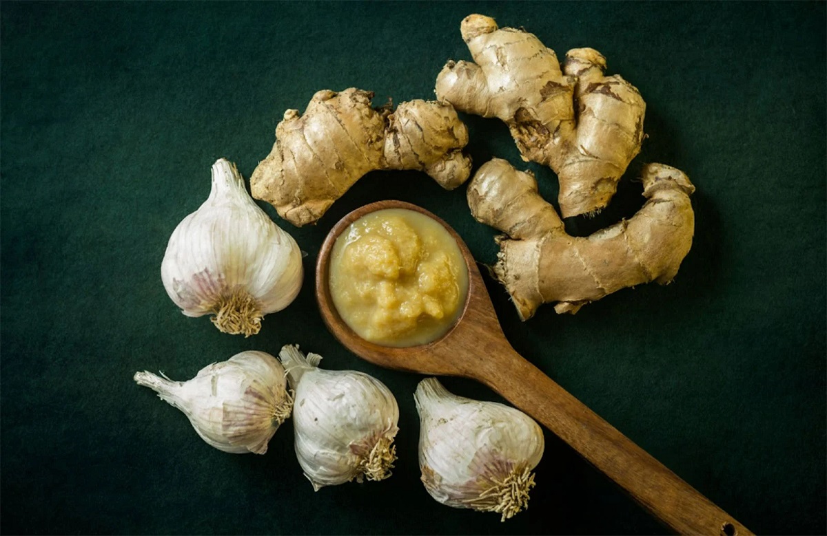 سیر و زنجبیل تازه