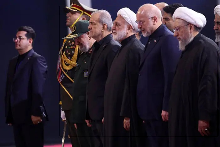 روسای ارشد در مراسم وداع