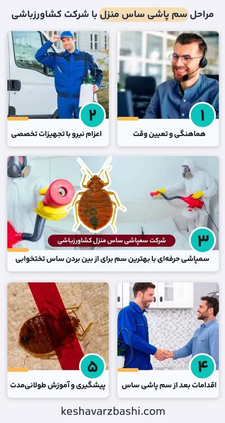 مراحل سمپاشی ساس با شرکت کشاورزباشی