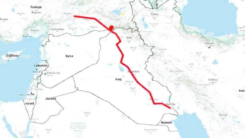 ترکیه ، مسیر دور زدن تنگه هرمز