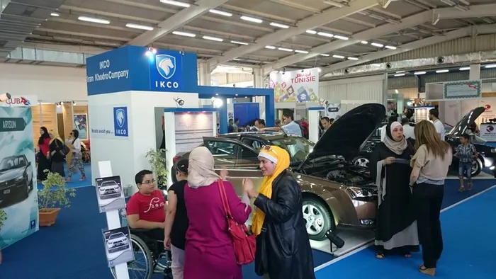 نمایش دستاوردهای ایران خودرو در نمایشگاه الجزایر