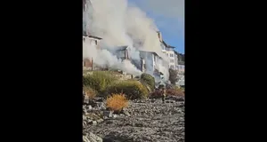 آتش‌سوزی یک هتل نمادین در جنوب آرژانتین