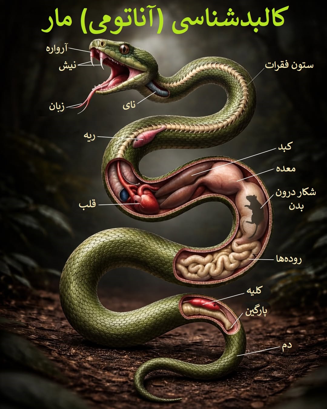 آناتومی مار