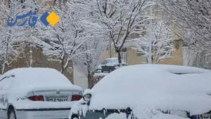 لحظاتی از بارش زیبای برف در شهرکرد