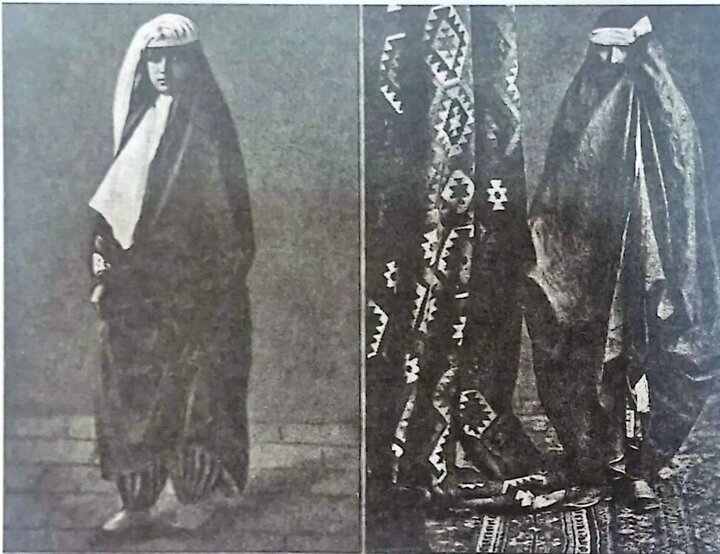 نوعی از پوشش زنان در دوره قاجار