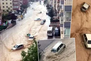 ۱۲ زخمی براثر وقوع سیل در ترکیه