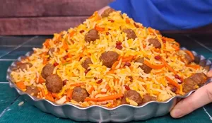 طرز تهیه هویج‌پلو خوش‌عطر و مجلسی