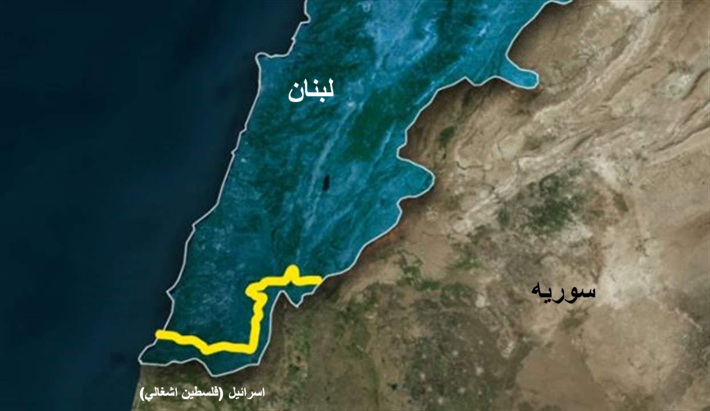 خط زرد ارتش اسرائیل در جنوب لبنان
