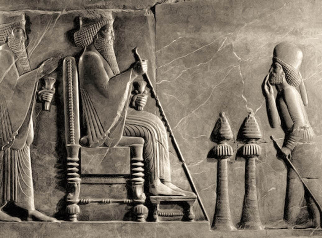 نقش‌برجسته‌ داریوش بزرگ، تخت‌جمشید، ۵۰۰ پیش از میلاد