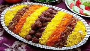 پلو مخلوط مشهدی غذایی اصیل با طعمی ماندگار