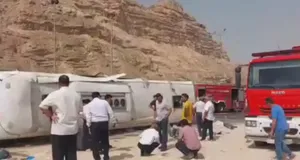 حادثه تلخ در عسلویه؛ واژگونی اتوبوس ۸ فوتی داشت