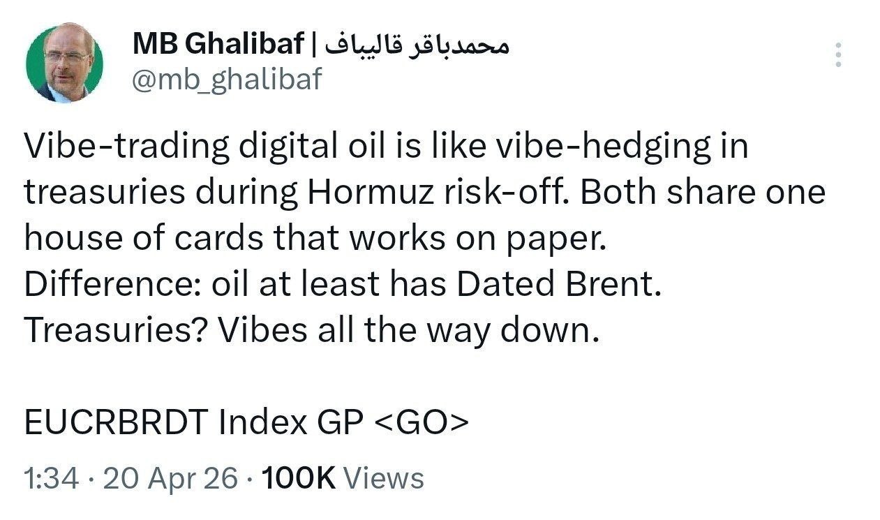 هشدار قالیباف به فعالان جهانی بازار نفت