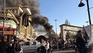 آتش‌سوزی در موکب میدان تجریش با ۵ مصدوم