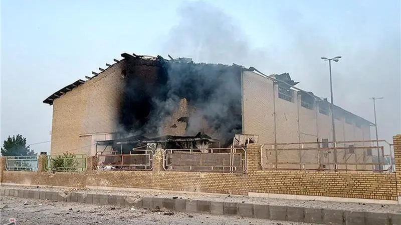 سالن ورزشی پس از انفجار