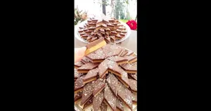 حلوا مجلسی نذری با عطر زعفران و گلاب