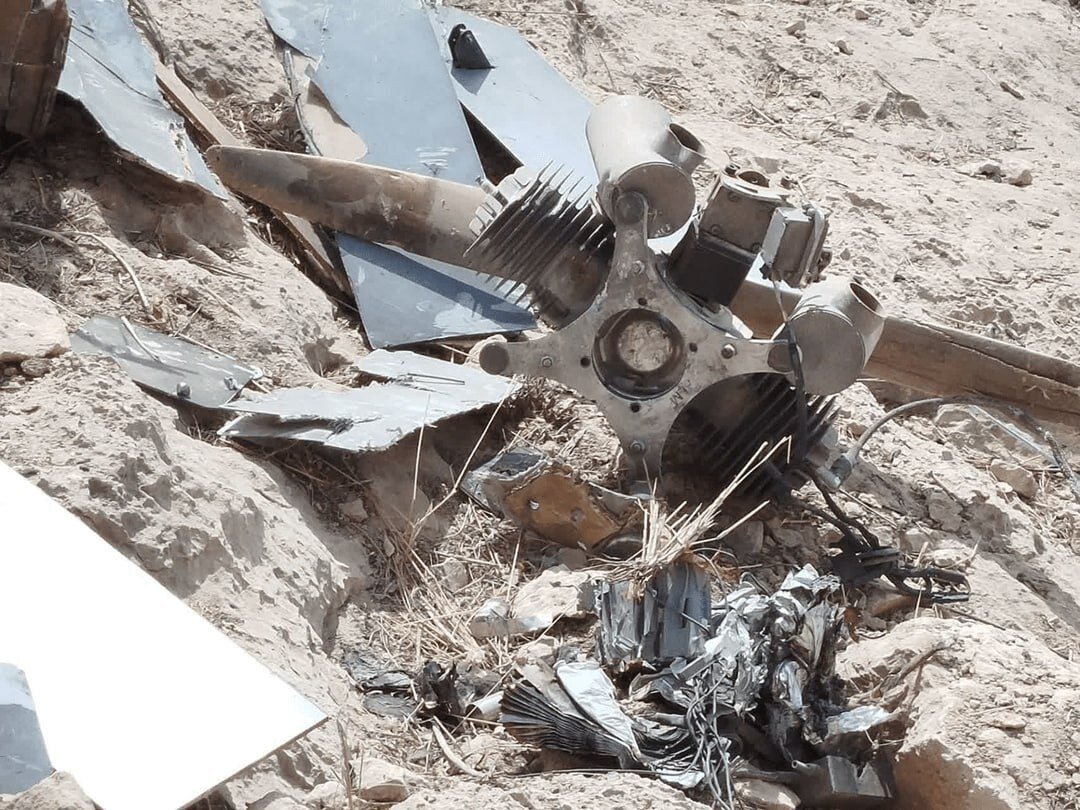 انهدام یک فروند پهپاد «لوکاس» در بندرعباس توسط سپاه (+عکس)