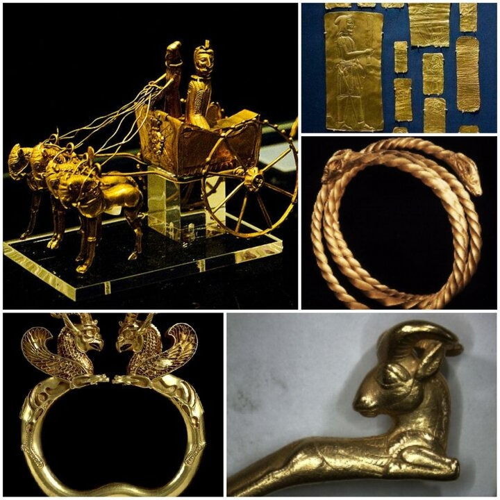 این آثار در اواخر قرن نوزدهم میلادی در نزدیکی رود آمودریا ــ رودی که یونانیان باستان آن را اوکسوس می‌نامیدند ــ وارد بازار عتیقه شدند و به‌تدریج توجه پژوهشگران و مجموعه‌داران اروپایی را به خود جلب کردند.