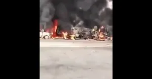 انفجار کامیون حامل سوخت در شرق مکزیک